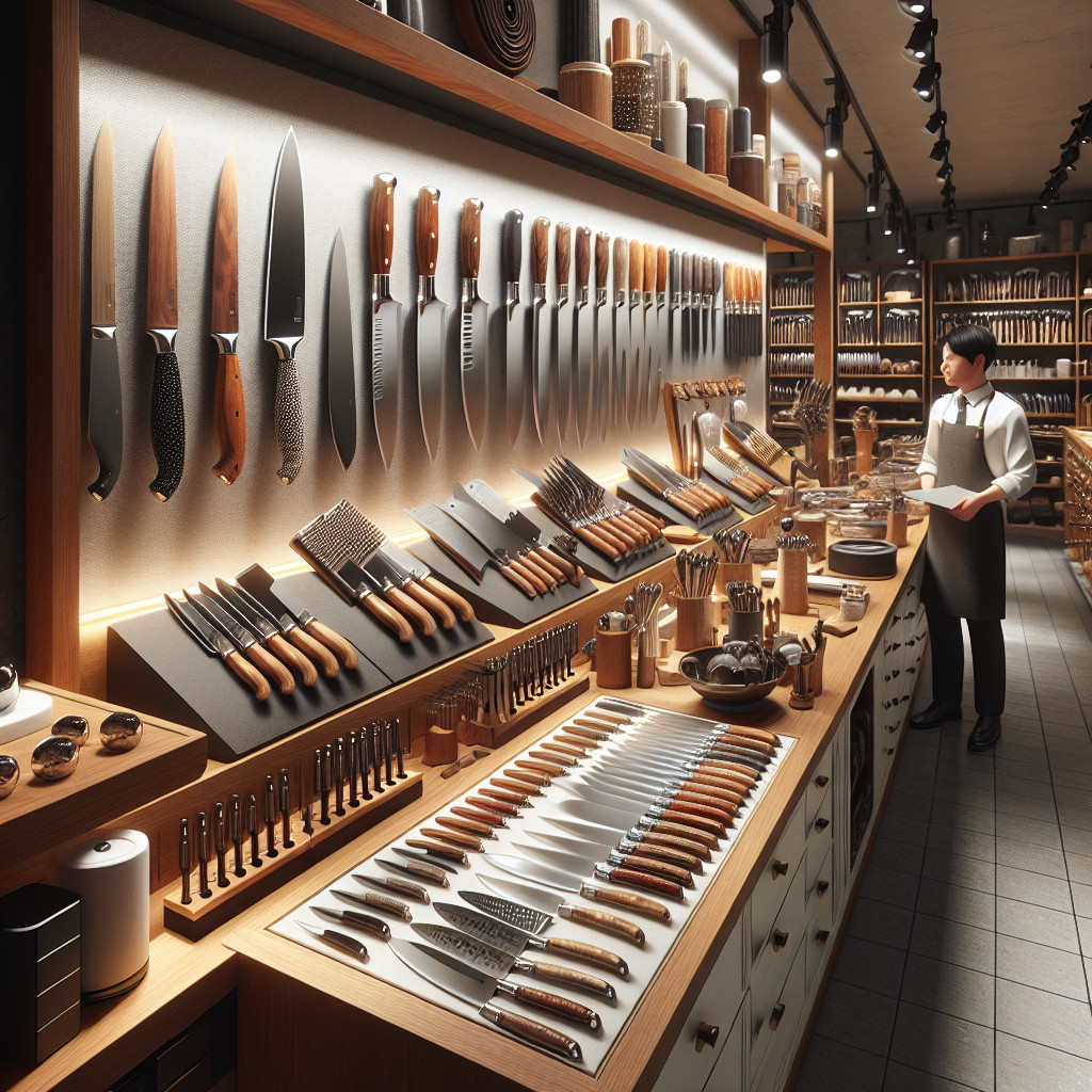 Najpopularniejsze marki noży kuchennych dostępne w sklepach.